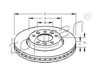 Disc frana CITROËN DISPATCH (2007 - 2016) TOPRAN 722 486