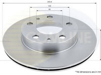 Disc frana CITROËN RELAY Van (2006 - 2016) COMLINE ADC1536V