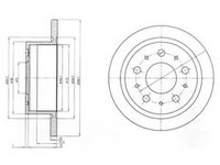 Disc frana CITROËN RELAY Van (2006 - 2020) DELPHI BG4062