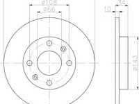 Disc frana CITROËN ZX Estate (N2) (1993 - 1998) Textar 92029803