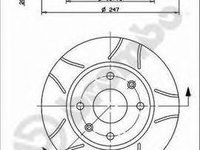 Disc frana CITROËN ZX (N2) (1991 - 1997) BREMBO 09.5196.75