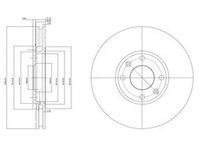 Disc frana CITROEN BERLINGO B9 DELPHI BG3622C