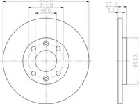 Disc frana CITROEN BERLINGO caroserie (M) (1996 - 2016) TEXTAR 92089103 piesa NOUA