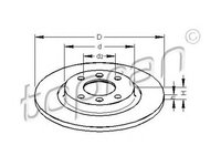 Disc frana CITROEN BERLINGO caroserie M TOPRAN 722456