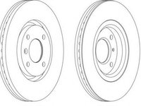 Disc frana Citroen BERLINGO I caroserie (M_), Citroen BERLINGO (MF), PEUGEOT RANCH caroserie (5) - FERODO DDF1152