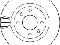 Disc frana Citroen BERLINGO I caroserie (M_), Citroen BERLINGO (MF), PEUGEOT RANCH caroserie (5) - JURID 562128J