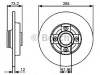 Disc frana Citroen BERLINGO (MF), Citroen C4 Picasso I (UD_), Citroen C4 Grand Picasso I (UA_) - BOSCH 0 986 479 387