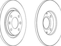 Disc frana CITROEN C-ELYSEE FERODO DDF1000