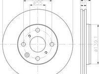 Disc frana Citroen C1 (PM_, PN_), PEUGEOT 107, TOYOTA AYGO (WNB1_, KGB1_) - TEXTAR 92141903