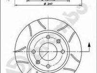 Disc frana CITROEN C15 VD- BREMBO 08.2985.75