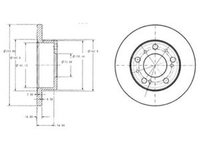 Disc frana CITROEN C25 bus 280 290 DELPHI BG2253