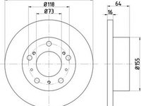 Disc frana CITROEN C25 bus 280 290 TEXTAR 92034400