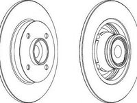 Disc frana CITROEN C3 Picasso (2009 - 2016) FERODO DDF1560-1 piesa NOUA