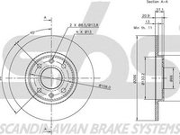 Disc frana CITROEN C3 Pluriel HB SBS 1815201925