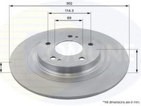 Disc frana CITROEN C4 AIRCROSS (2010 - 2016) COMLINE ADC2732 piesa NOUA