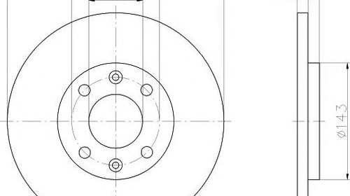 Disc frana CITROEN C4 CACTUS (2014 - 2016) TE