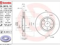 Disc frana CITROEN C4 Grand Picasso I UA BREMBO 09961910