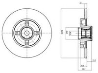 Disc frana CITROEN C4 Grand Picasso I UA DELPHI BG9053RS