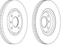 Disc frana CITROEN C4 Grand Picasso I UA FERODO DDF1152