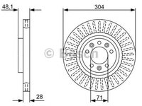 Disc frana CITROEN C4 Grand Picasso II BOSCH 0986479A89