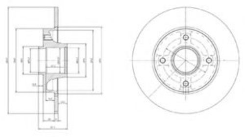 Disc frana CITROEN C4 I (LC) (2004 - 2011) DE