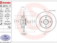 Disc frana CITROEN C4 I LC BREMBO 08951217