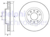 Disc frana CITROEN C4 Picasso II DELPHI BG4674C