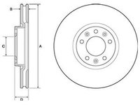 Disc frana CITROEN C4 Picasso II DELPHI BG4696C