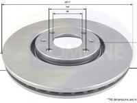 Disc frana CITROEN C5 I (DC) (2001 - 2004) COMLINE ADC1544V piesa NOUA