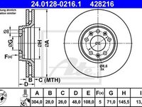 Disc frana CITROEN C5 III RD ATE 24012802161