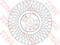 Disc frana CITROEN C6 TD TRW DF6427S PieseDeTop