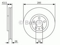 Disc frana CITROEN C8 (EA, EB) (2002 - 2016) BOSCH 0 986 479 S62 piesa NOUA