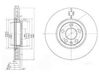 Disc frana CITROEN C8 EA EB DELPHI BG3740