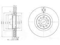 Disc frana CITROEN C8 EA EB DELPHI BG3898