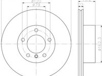 Disc frana CITROEN (DF-PSA) FUKANG hatchback, BMW 1 (F20), BMW 3 (F30, F35, F80) - TEXTAR 92238503