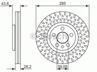 Disc frana Citroen DISPATCH (U6U), FIAT SCUDO Combinato (220P), PEUGEOT EXPERT (224) - BOSCH 0 986 479 114