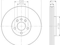 Disc frana Citroen DISPATCH (U6U), FIAT SCUDO Combinato (220P), PEUGEOT EXPERT (224) - HELLA PAGID 8DD 355 108-761