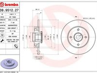 Disc frana CITROEN DS3 BREMBO 08951227