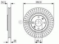 Disc frana CITROEN DS3 Cabriolet BOSCH 0986479924