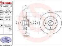 Disc frana CITROEN DS4 BREMBO 08A85817