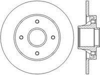 Disc frana CITROEN DS4 JURID 562450J