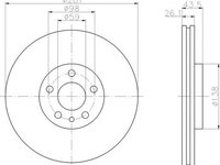 Disc frana CITROEN JUMPY caroserie BS BT BY BZ TEXTAR 92074003