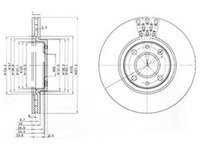 Disc frana CITROEN NEMO caroserie AA DELPHI BG3574