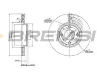 Disc frana CITROEN NEMO combi BREMSI DBA762V