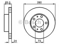 Disc frana Citroen RELAY bus (230P), FIAT DUCATO caroserie (230L), PEUGEOT BOXER bus (230P) - BOSCH 0 986 478 434