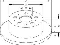 Disc frana Citroen RELAY bus (230P), PEUGEOT BOXER bus (230P), PEUGEOT BOXER caroserie (230L) - TOPRAN 721 183