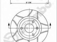 Disc frana CITROEN SAXO S0 S1 BREMBO 08.4929.75