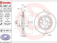 Disc frana CITROEN XANTIA Break X1 BREMBO 09498724