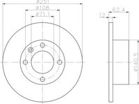 Disc frana Citroen XANTIA Estate (X1), Citroen XANTIA Estate (X2) - TEXTAR 92076800