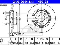 Disc frana CITROEN XANTIA X1 ATE 24012001331